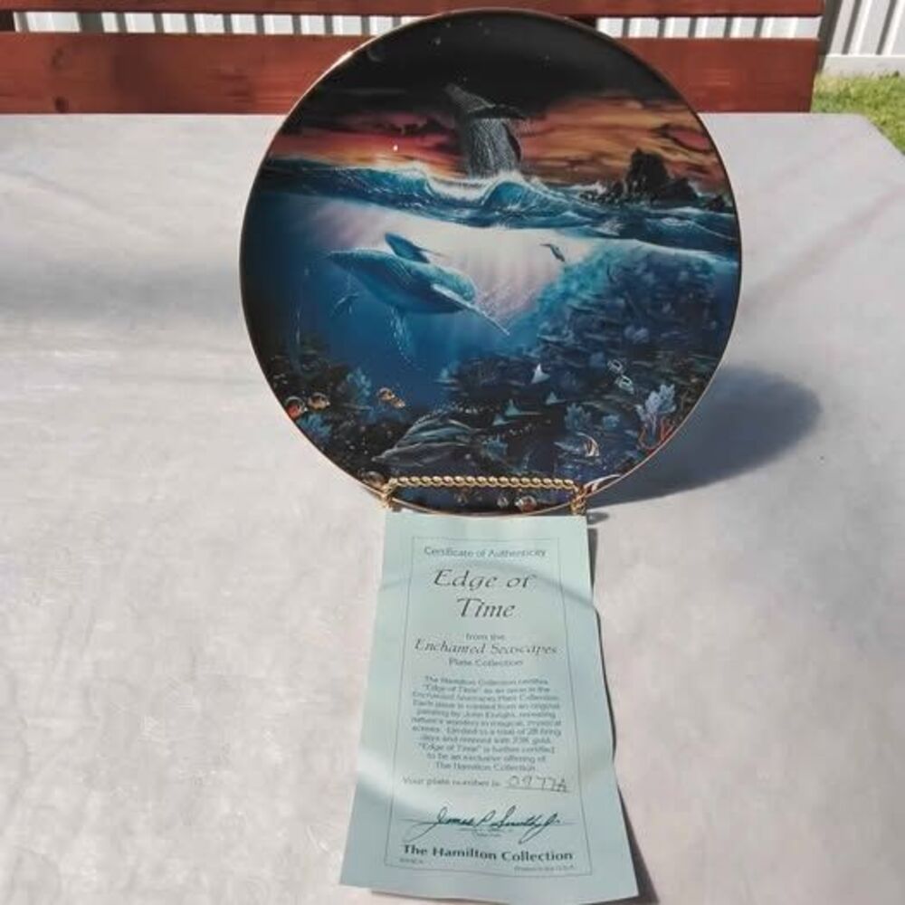 "Edge of Time" collector plate Enchanted Seascapes by The Hamilton Collection